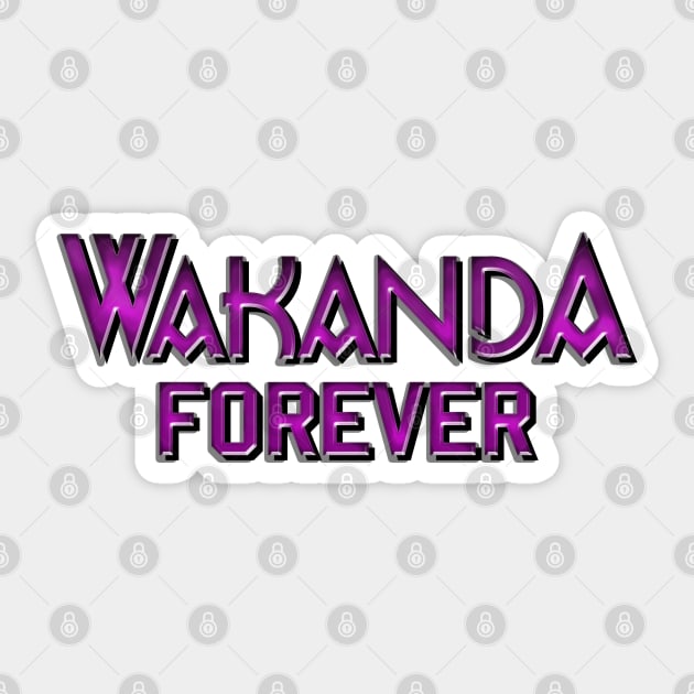 Wakanda Sticker by aliciahasthephonebox